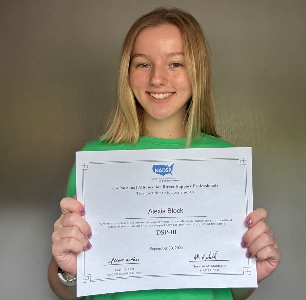 DSP Certification Congratulations- Alexis Block